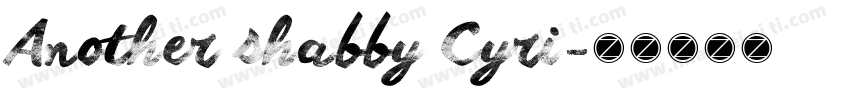 Another shabby Cyri字体转换